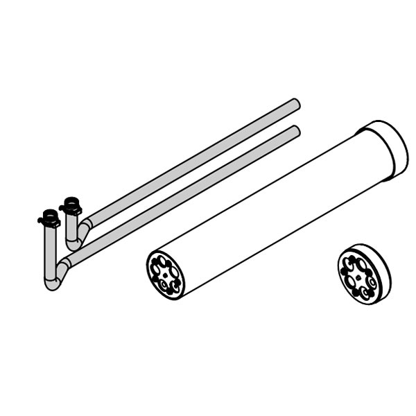 Viessmann Anschluss-Set für Konsole Bodenmontage ohne Wärmedämmung - ZK06428