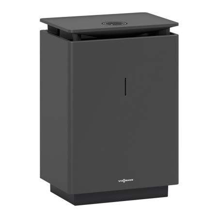 Viessmann Vitopure 250 Luftreiniger, Farbe Lava-schwarz - für Wohnräume bis 35 m² Wohnfläche - ZK08008