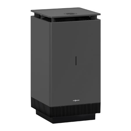 Viessmann Vitopure 450 Luftreiniger, Farbe Lava-schwarz - für Wohnräume bis 60 m² Wohnfläche - ZK08012
