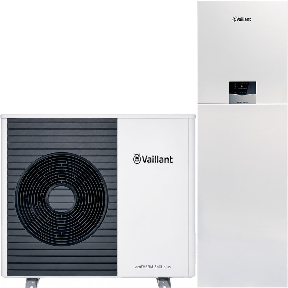 Vaillant Luft/Wasser Wärmepumpe aroTHERM Split plus VWL 75/8.2 AS S2 mit uniTOWER Split plus VWL 78/8.2 IS - 8000035030