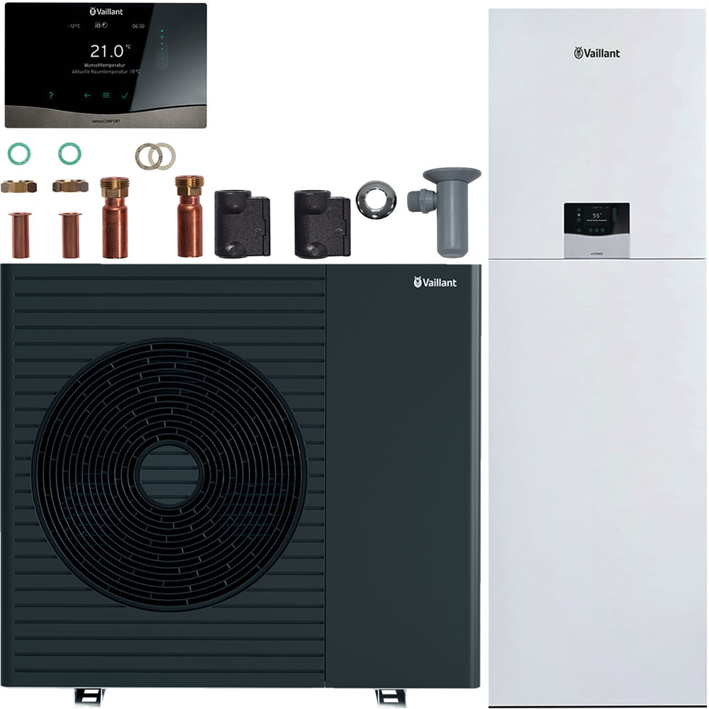 Vaillant Wärmepumpenpaket 4.1205 aroTHERM pro /7.1 VWL 115/7.1 A mit uniTOWER /7 C2, Regelung VRC 720/3 - 8000050536