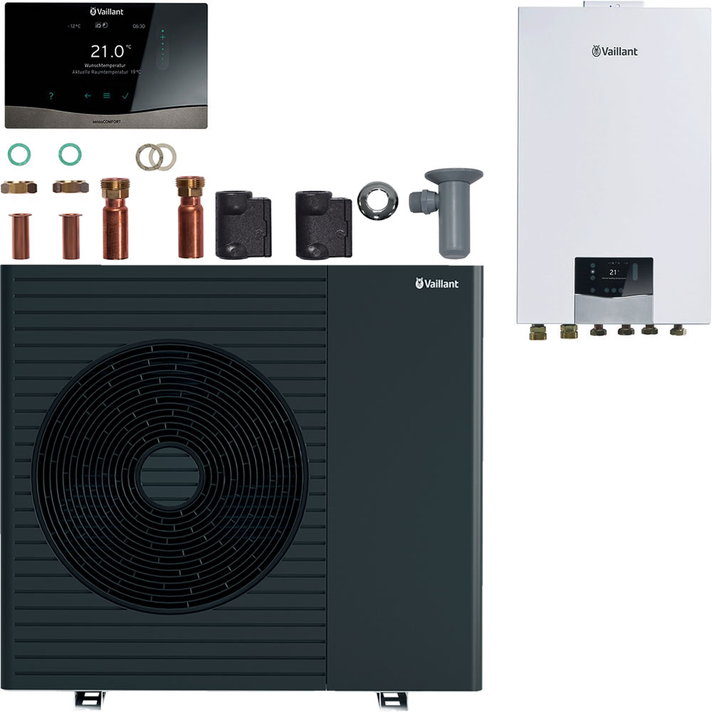 Vaillant Wärmepumpenpaket 4.1102 aroTHERM pro /7.1 VWL 115/7.1 A mit Hydraulikstation, Regelung VRC 720/3 - 8000050539