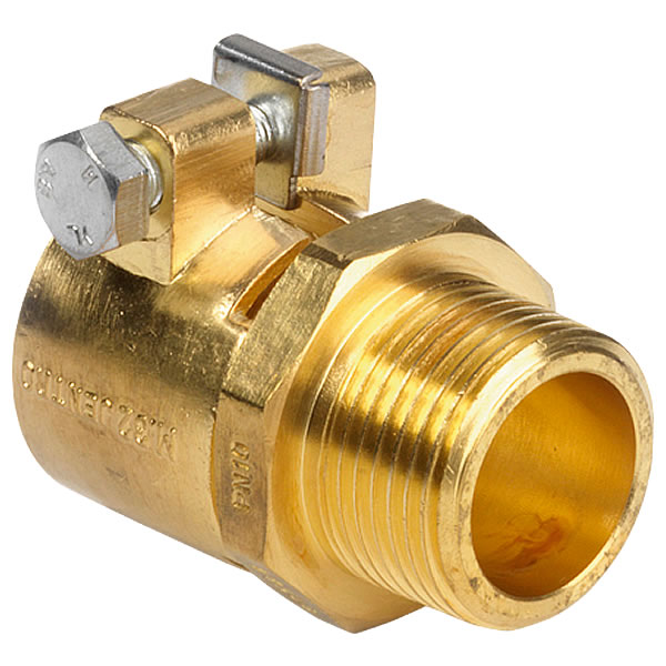 AUSTROFLEX Messing-Klemmübergang für Fernwärmeleitung Heizung, Kalt- und Kühlwasser - 40 x 3,7 mm x 1 1/4'' AG