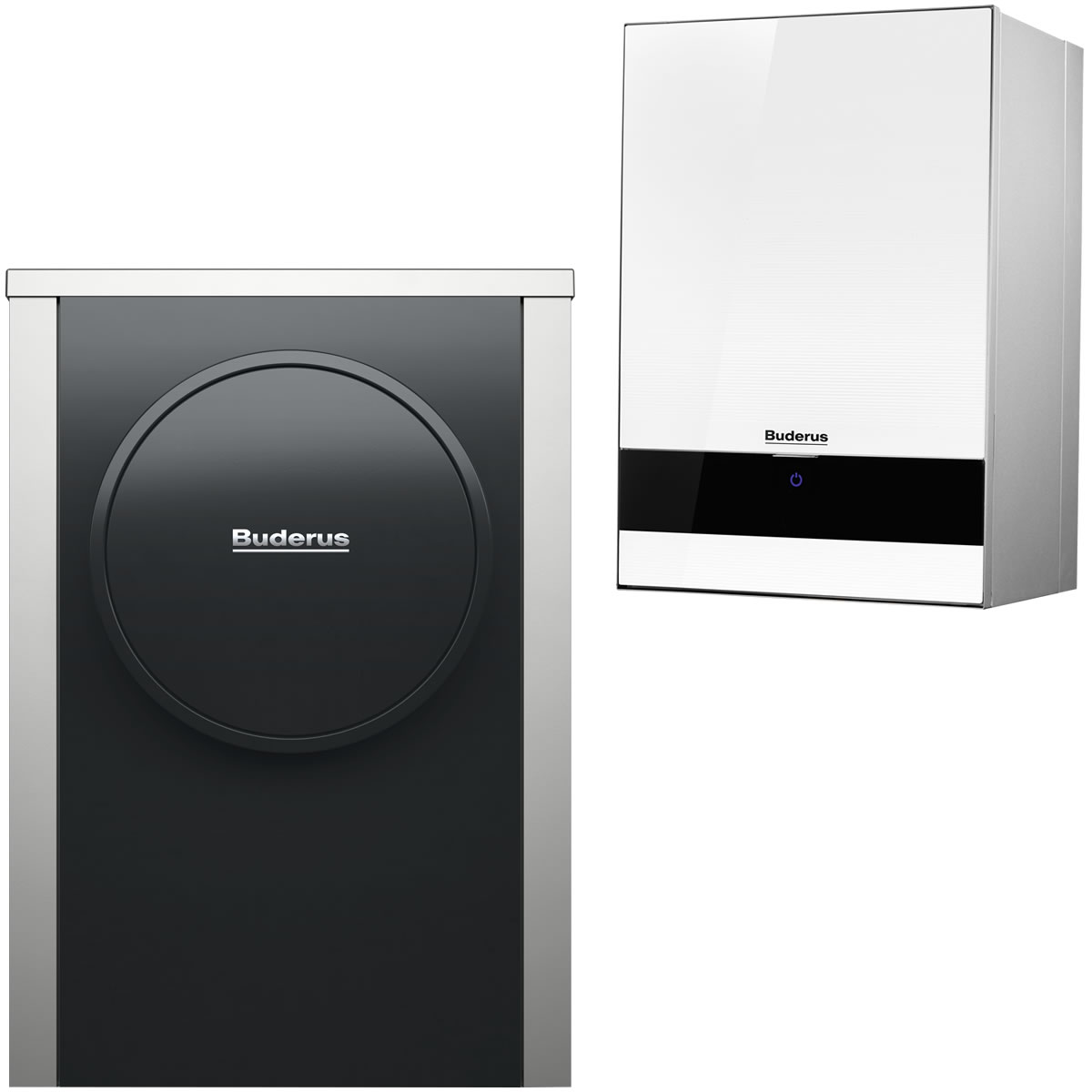 Buderus Luft-Wasser-Wärmepumpe Logatherm WLW196i.2-4 AR BW S+ bivalent mit integriertem Mischer zur Kesseleinbindung, weiß - 7739618640