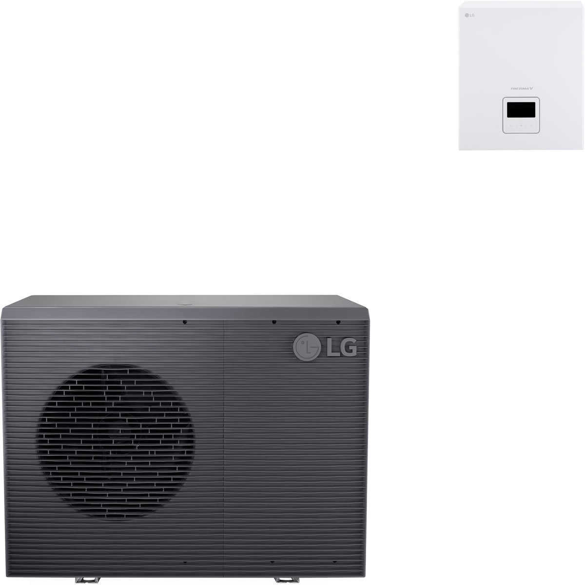 LG Luft-/Wasser-Wärmepumpe THERMA V R290 Monobloc-Set 9 kW inkl. Kontrolleinheit - HM093HF.KE