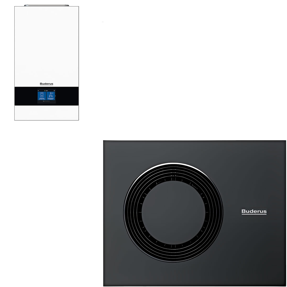 Buderus Luft-Wasser-Wärmepumpe Logaplus WLW176i-10 AR 12 E mit integriertem Heizstab, weiß - 7739623353