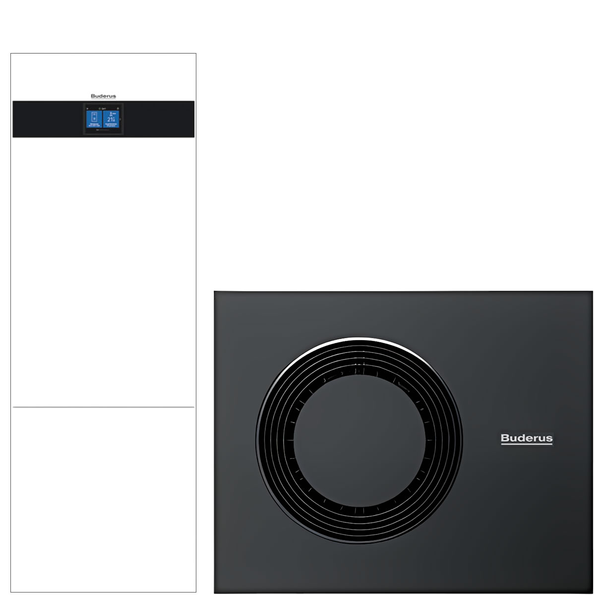 Buderus Luft-Wasser-Wärmepumpe Logaplus WLW176i-10 AR T180 mit integriertem Warmwasserspeicher 180l, weiß - 7739623351