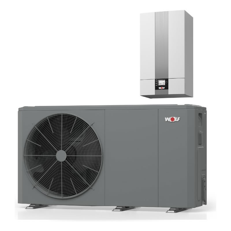 WOLF Luft/Wasser-Wärmepumpe FHA-Monoblock 06/07 230V mit E-Heizelement 6 kW - 9148032