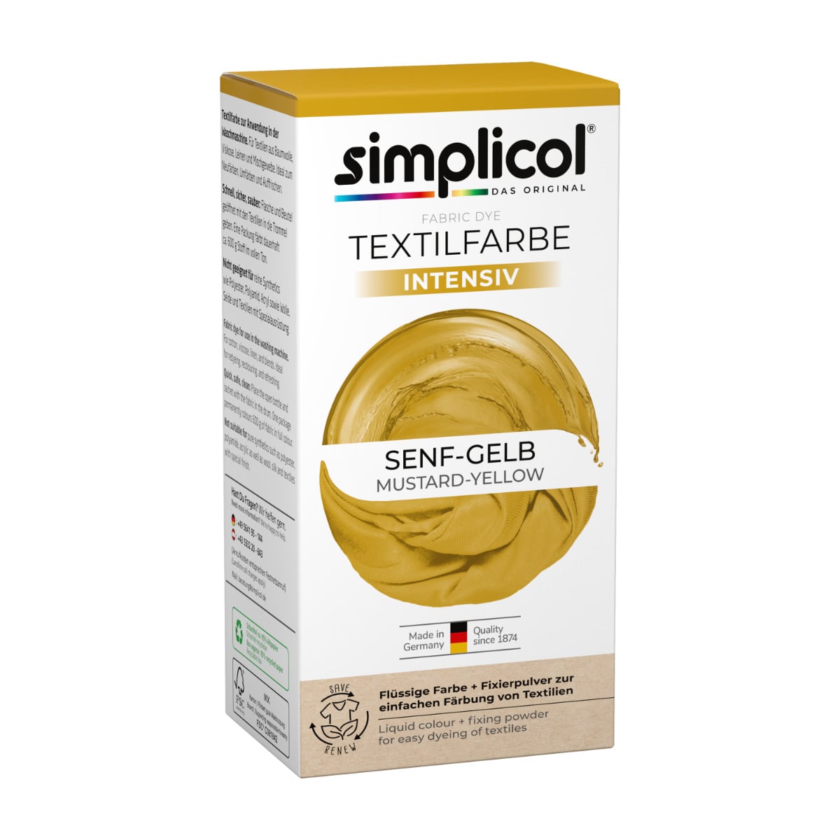 simplicol Textilfarbe intensiv Senf-Gelb