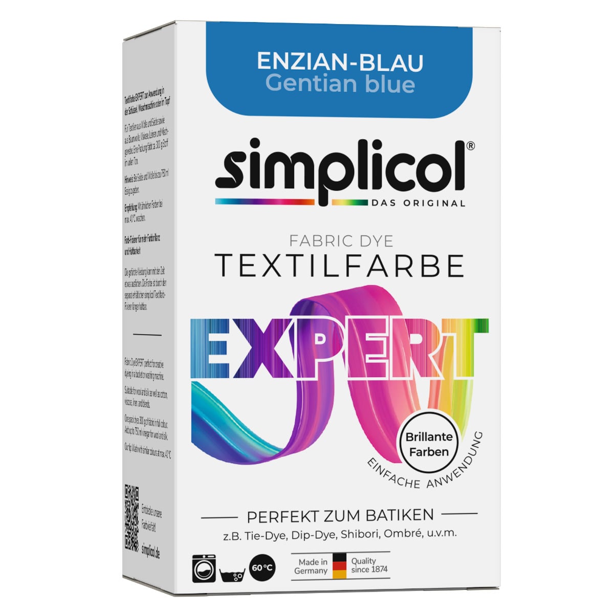 simplicol Textilfarbe expert Enzian-Blau