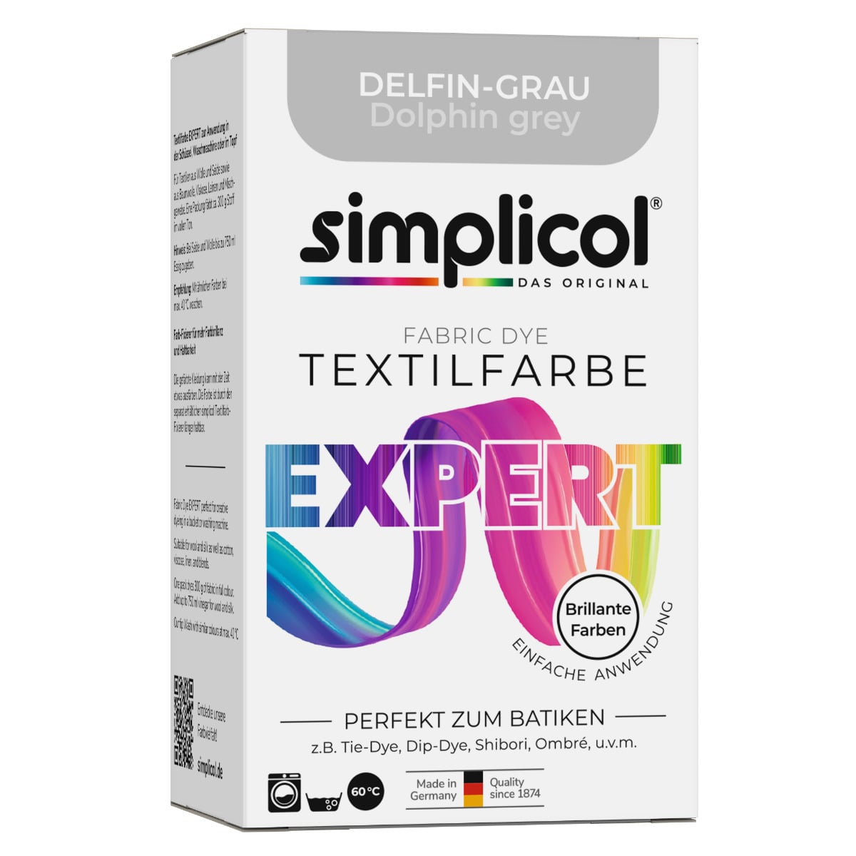 simplicol Textilfarbe expert Delfin-Grau