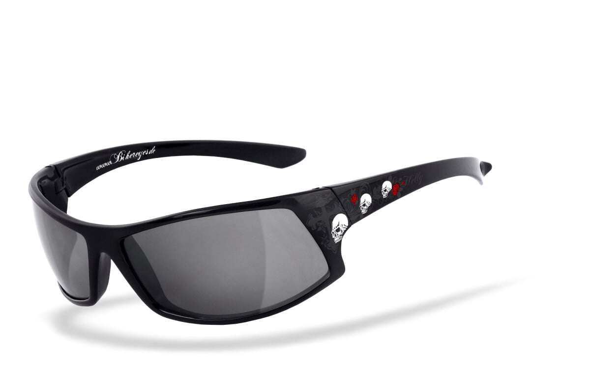 HELLY - No.1 Bikereyes | Bikerbrille, Motorrad-Sonnenbrille, Motorradbrille, winddicht | speed queen - tribal cross