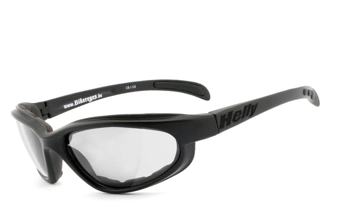 HELLY - No.1 Bikereyes | Bikerbrille, Motorrad-Sonnenbrille, Motorradbrille, winddicht, selbsttönend | SEHSTÄRKE möglich | thunder 2 (phototrop)