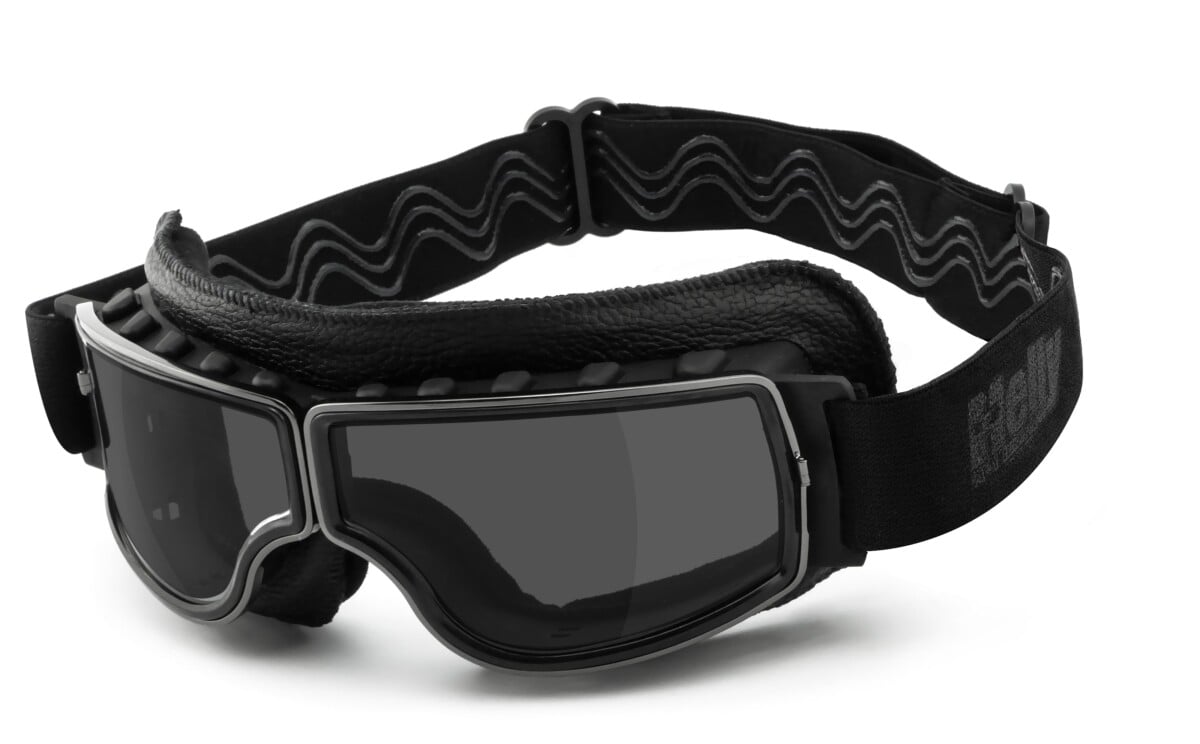 HELLY - No.1 Bikereyes | Motorradbrille, Motorrad-Sonnenbrille, Bikerbrille, winddicht, klassisch | 1360bg-a smoke