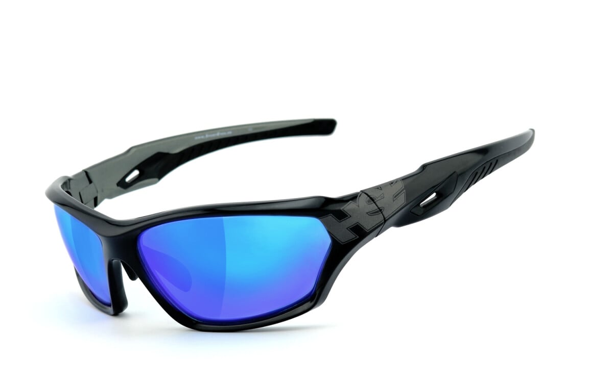 HSE - SportEyes | Sportbrille, Fahrradbrille, Sonnenbrille, Bikerbrille, Radbrille | SEHSTÄRKE möglich | 2093bs-abv laser blue