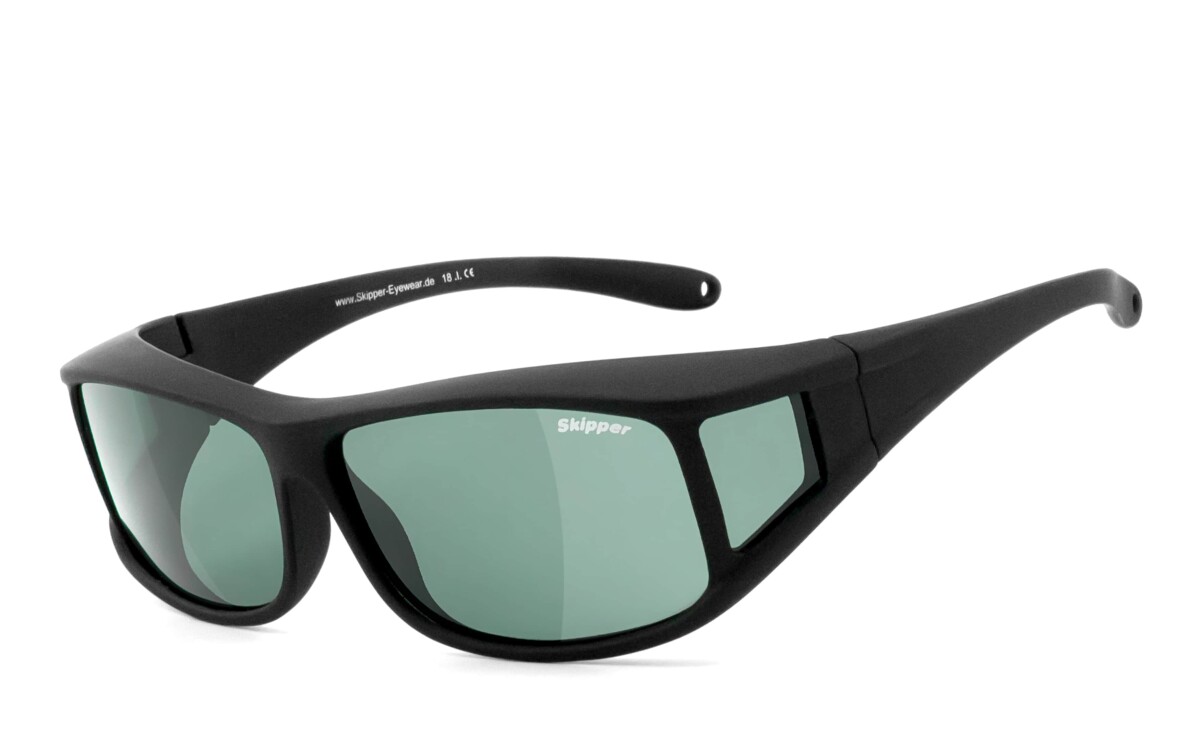 SKIPPER | Überbrille für Brillenträger, Überbrille Sonnenbrille, Überziehbrille, Überzieh Sonnenbrille, polarisiert | Skipper 10.0 (Pol-Überbrille)
