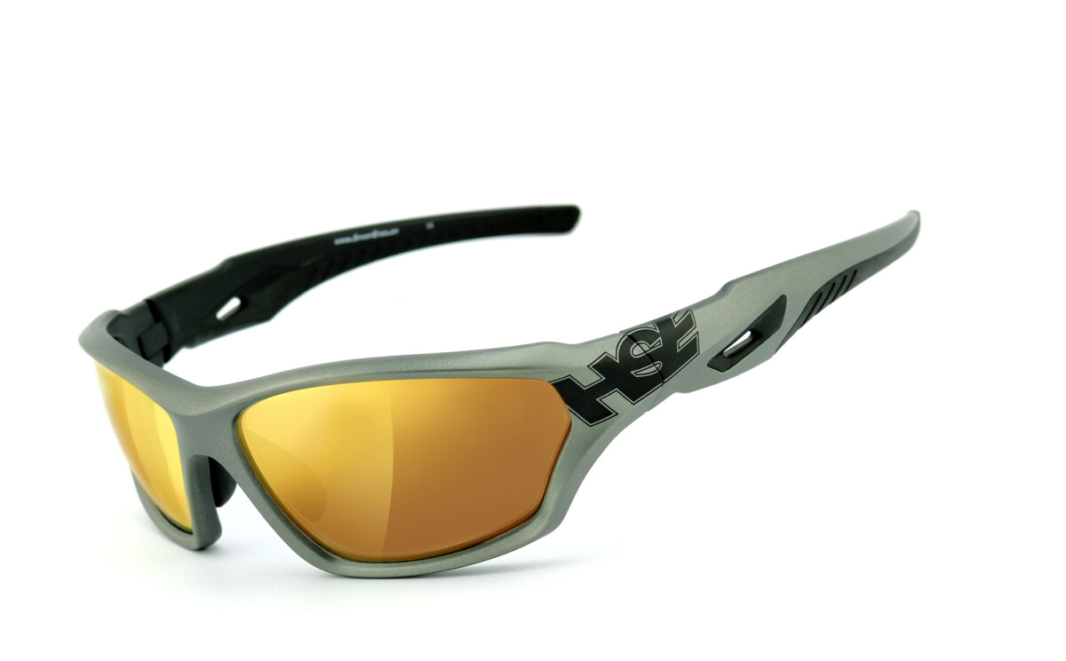 HSE - SportEyes | Sportbrille, Fahrradbrille, Sonnenbrille, Bikerbrille, Radbrille | SEHSTÄRKE möglich | 2093gm-agv laser gold