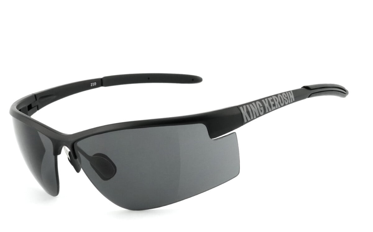 KING KEROSIN | Bikerbrille, Motorrad-Sonnenbrille, Motorradbrille, winddicht | SEHSTÄRKE möglich | KK210 - smoke