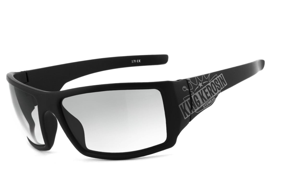 KING KEROSIN | Bikerbrille, Motorrad-Sonnenbrille, Motorradbrille, winddicht | SEHSTÄRKE möglich | KK220 - smoke Verlauf