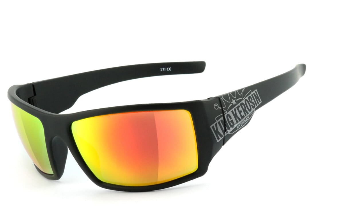 KING KEROSIN | Bikerbrille, Motorrad-Sonnenbrille, Motorradbrille, winddicht | SEHSTÄRKE möglich | KK220 - laser red