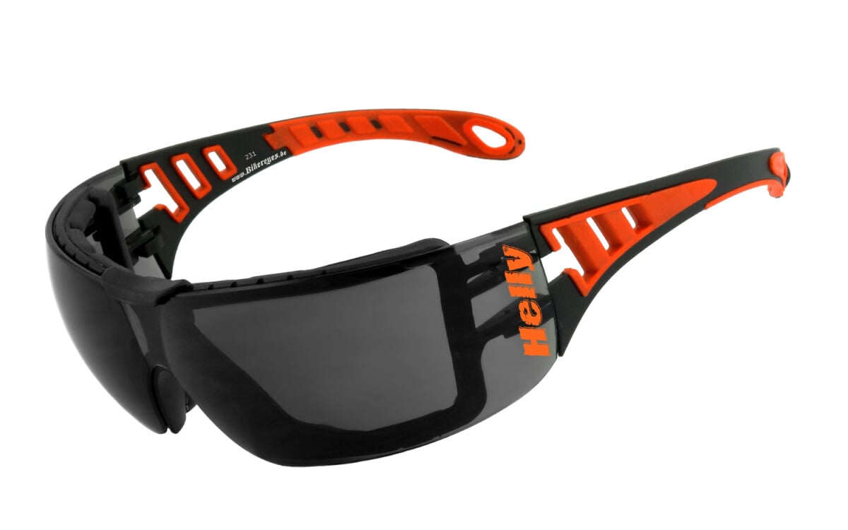HELLY - No.1 Bikereyes | Motorradbrille, Multifunktionsbrille, Motorrad-Sonnenbrille, Bikerbrille, winddicht, gepolstert | SEHSTÄRKE möglich | pan america