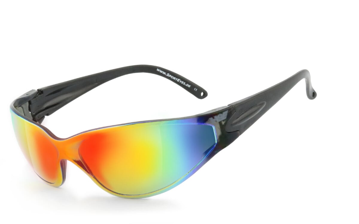 HSE - SportEyes | Sportbrille, Fahrradbrille, Sonnenbrille, Bikerbrille, Radbrille | SEHSTÄRKE möglich | BIG DEUCE