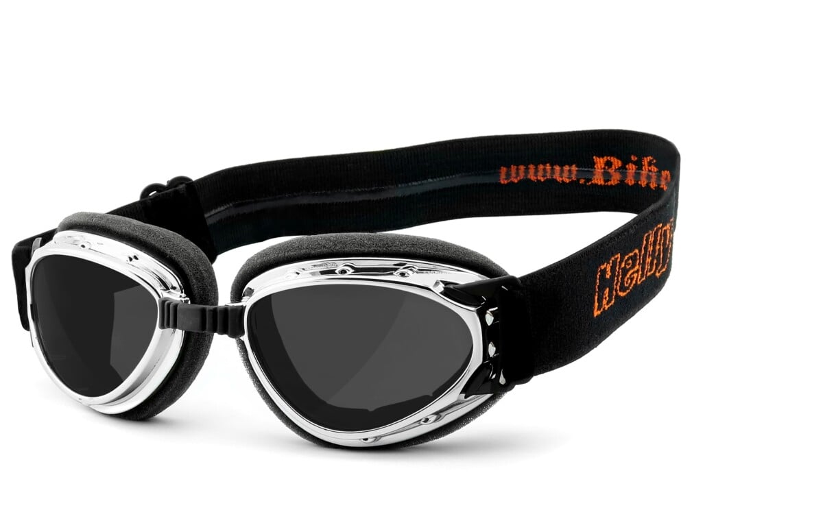 HELLY - No.1 Bikereyes | Motorradbrille, Motorrad-Sonnenbrille, Bikerbrille, winddicht, klassisch | SEHSTÄRKE möglich | hurricane 3 - smoke
