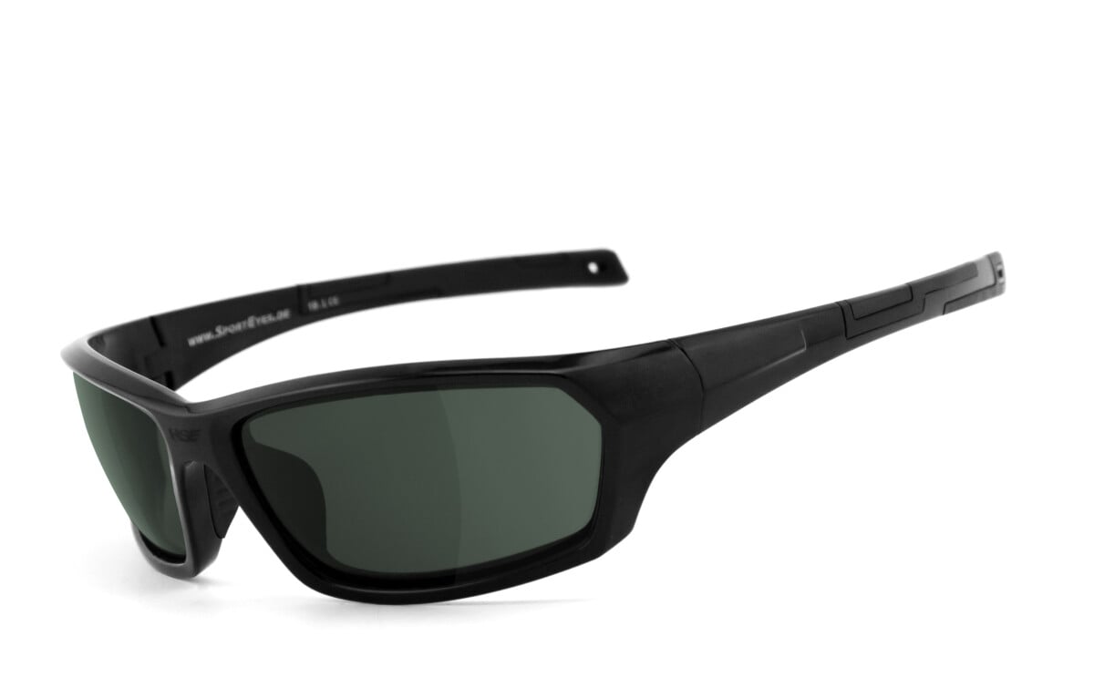 HSE - SportEyes | Sportbrille, Fahrradbrille, Sonnenbrille, Bikerbrille, Radbrille, polarisiert | SEHSTÄRKE möglich | AIR-STREAM (Polbrille)