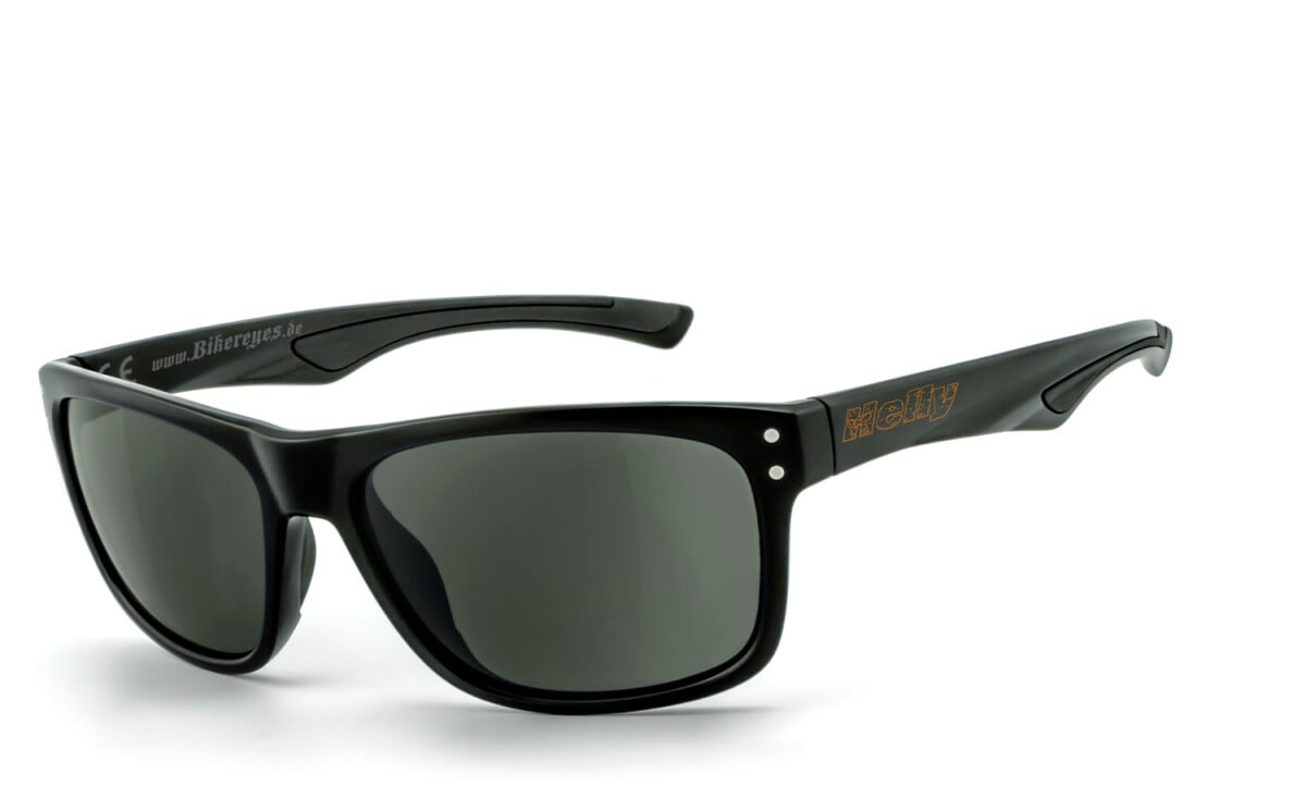 HELLY - No.1 Bikereyes | Bikerbrille, Motorrad-Sonnenbrille, Motorradbrille, winddicht, polarisiert | SEHSTÄRKE möglich | th-2 (Polbrille)