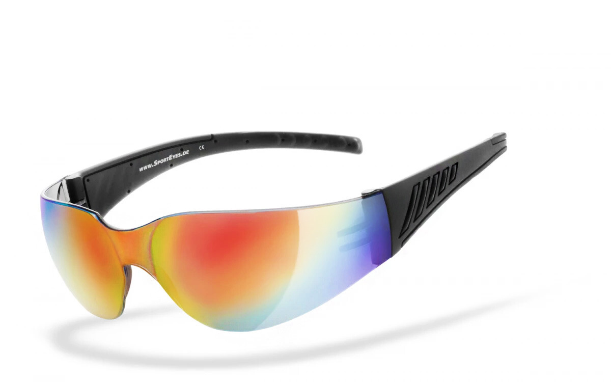HSE - SportEyes | Sportbrille, Fahrradbrille, Sonnenbrille, Bikerbrille, Radbrille | SEHSTÄRKE möglich | SPRINTER 1.0