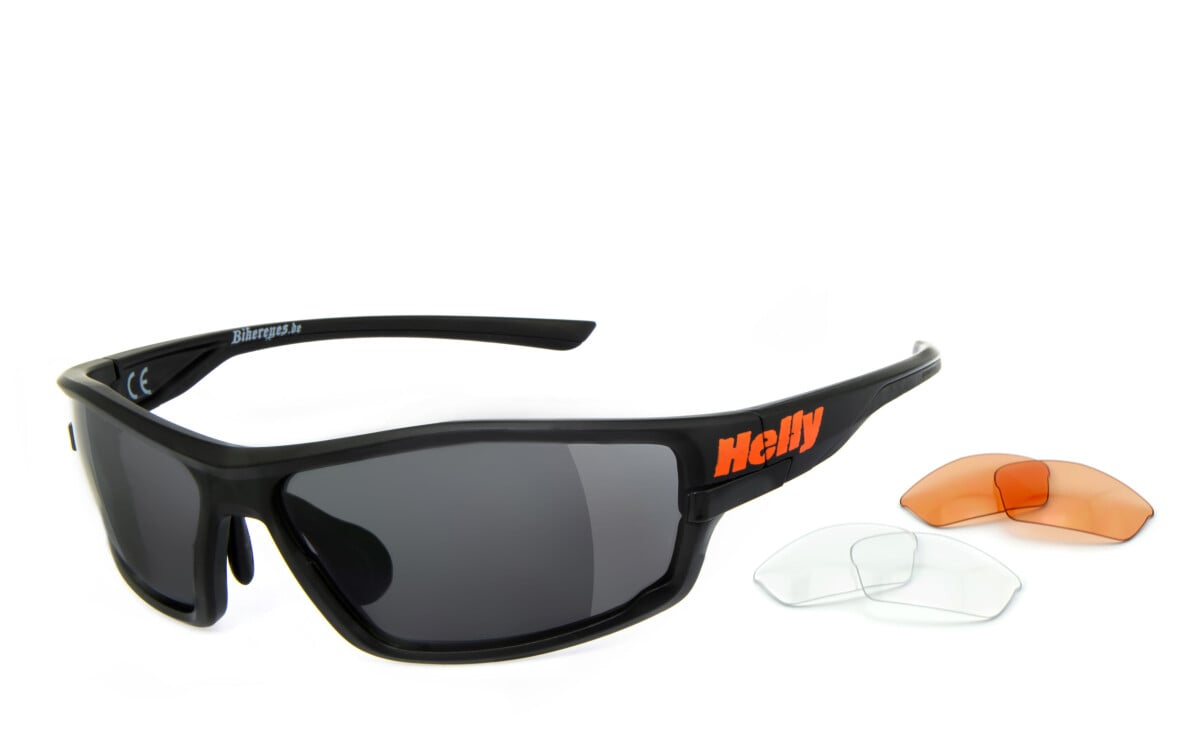HELLY - No.1 Bikereyes | Sportbrille, Fahrradbrille, Sonnenbrille, Bikerbrille, Radbrille | 597o-a
