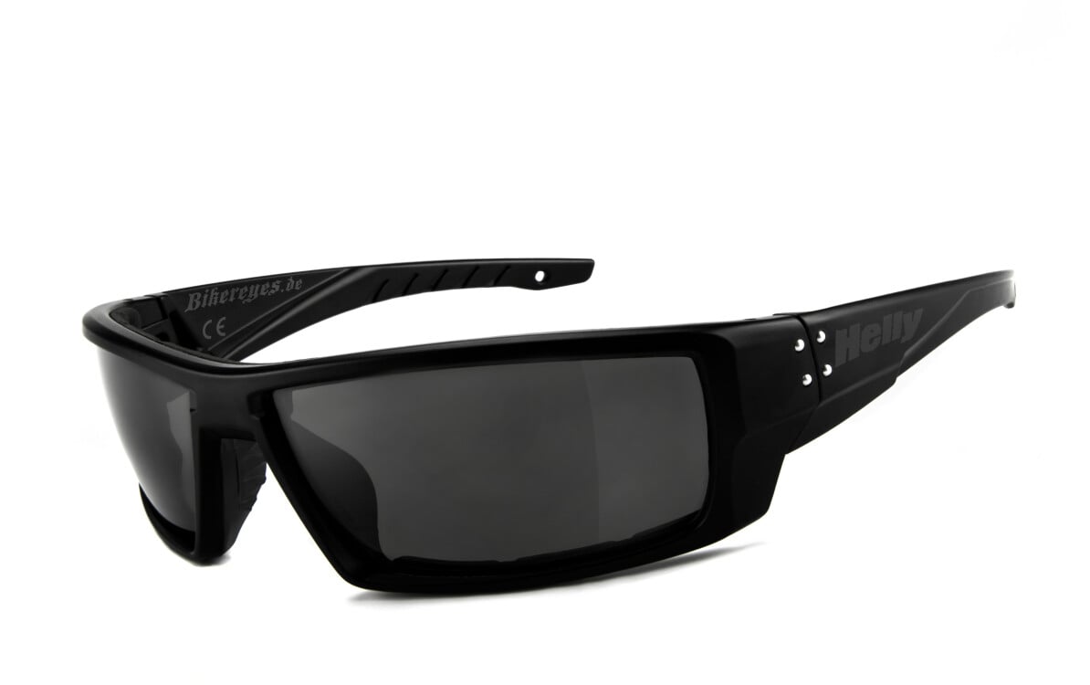 HELLY - No.1 Bikereyes | Bikerbrille, Motorrad-Sonnenbrille, Motorradbrille, winddicht, gepolstert | SEHSTÄRKE möglich | bullet