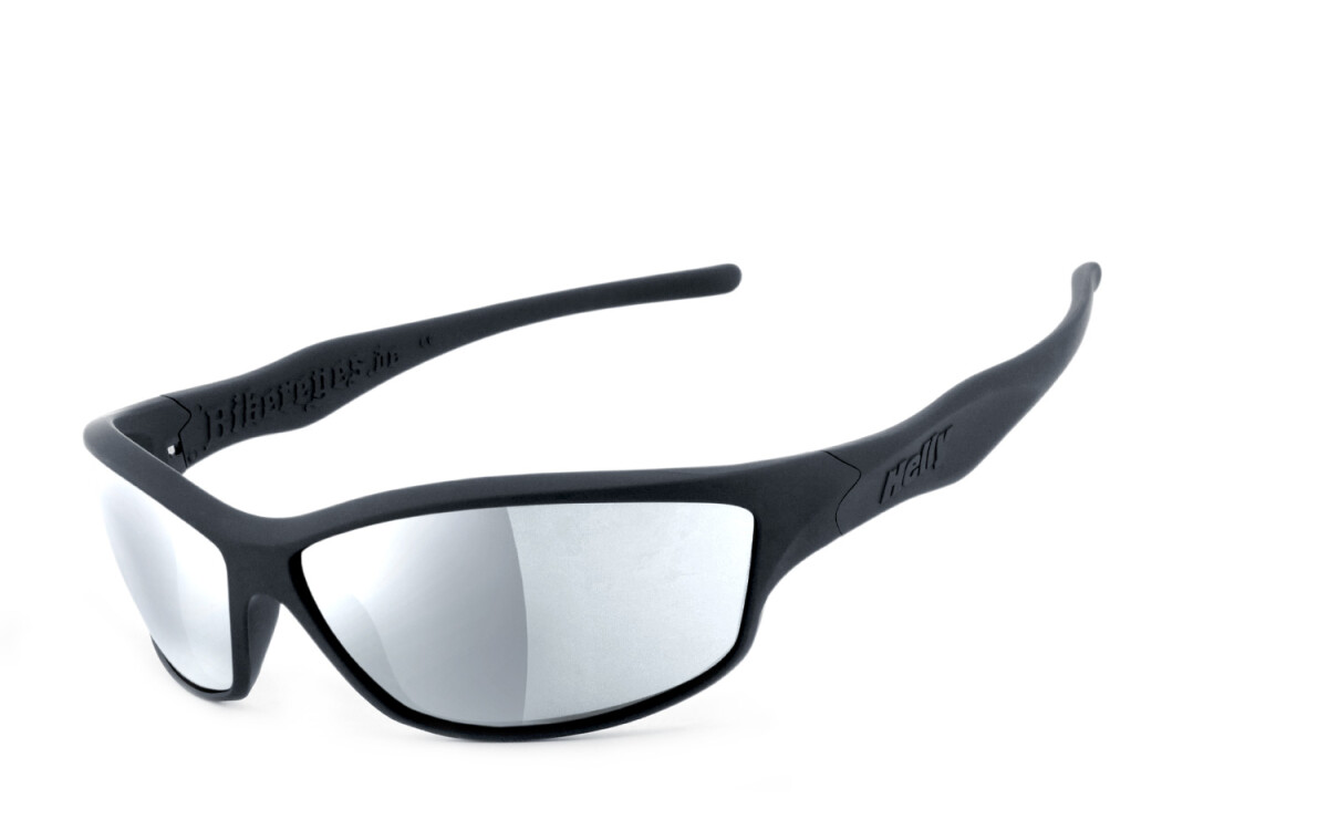 HELLY - No.1 Bikereyes | Bikerbrille, Motorrad-Sonnenbrille, Motorradbrille, winddicht | SEHSTÄRKE möglich | fender 2.0 - laser silver (black)