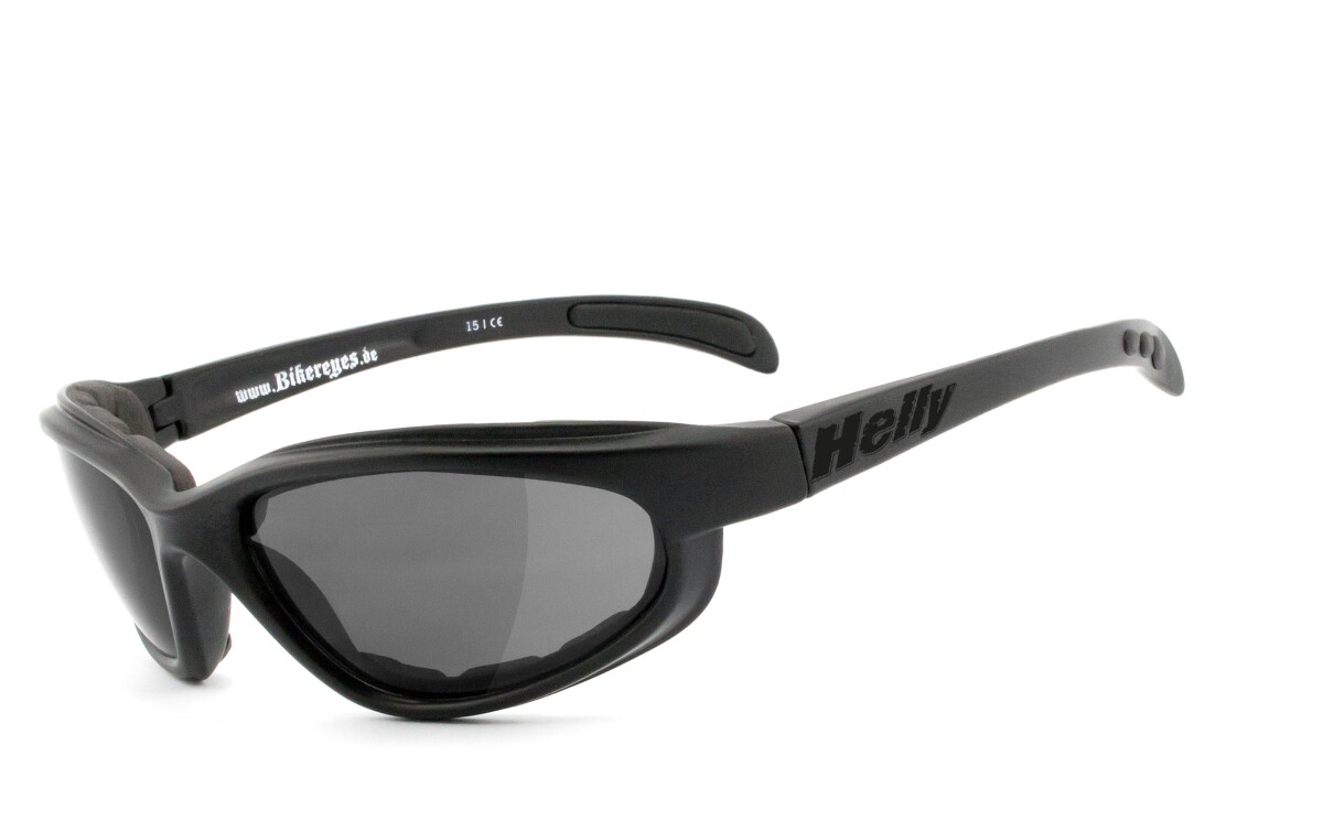 HELLY - No.1 Bikereyes | Bikerbrille, Motorrad-Sonnenbrille, Motorradbrille, winddicht, gepolstert | SEHSTÄRKE möglich | thunder 2