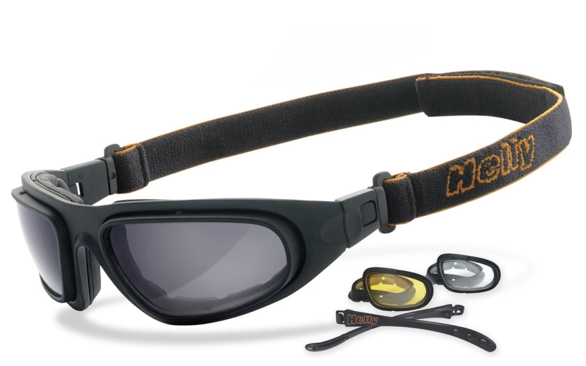 HELLY - No.1 Bikereyes | Motorradbrille, Multifunktionsbrille, Motorrad-Sonnenbrille, Bikerbrille, winddicht | SEHSTÄRKE möglich | eagle