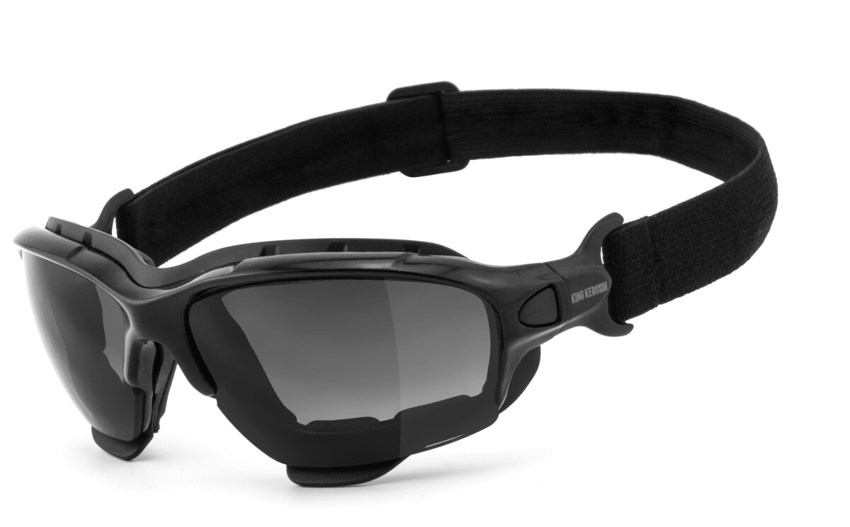 KING KEROSIN | Motorradbrille, Multifunktionsbrille, Motorrad-Sonnenbrille, Bikerbrille, winddicht, gepolstert | KK195 Multifunktion