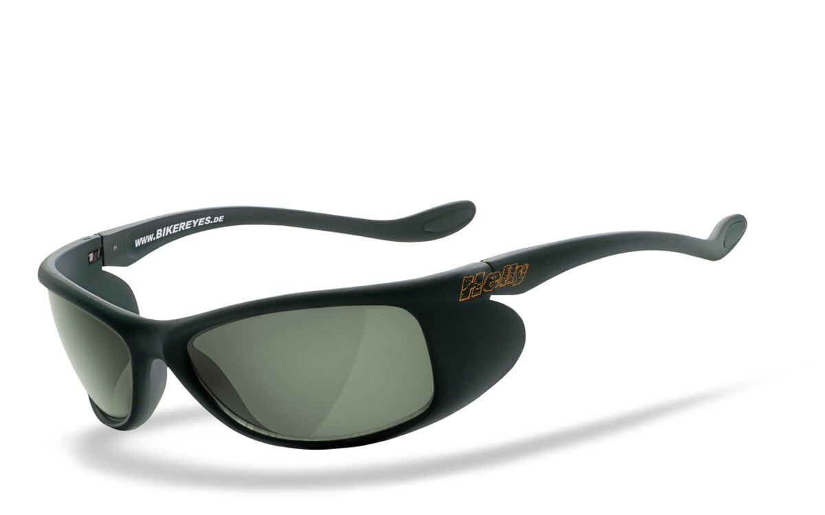 HELLY - No.1 Bikereyes | Bikerbrille, Motorrad-Sonnenbrille, Motorradbrille, winddicht, polarisiert | SEHSTÄRKE möglich | top speed 4 (Polbrille)