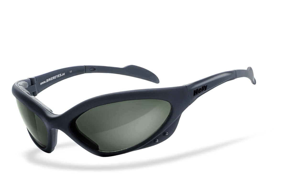 HELLY - No.1 Bikereyes | Bikerbrille, Motorrad-Sonnenbrille, Motorradbrille, winddicht, polarisiert | SEHSTÄRKE möglich | speed king 2 (Polbrille)