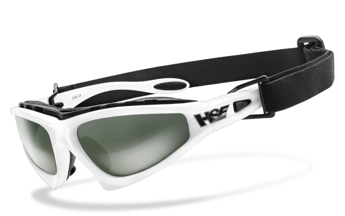 HSE - SportEyes | Motorradbrille, Motorrad-Sonnenbrille, Bikerbrille, winddicht, polarisiert | SEHSTÄRKE möglich | FALCON-X (Polbrille)