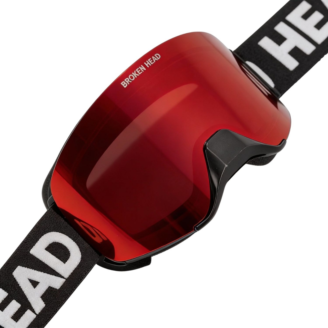 Broken Head Motocross-Brille Magnetic-Struggler Rot Verspiegelt