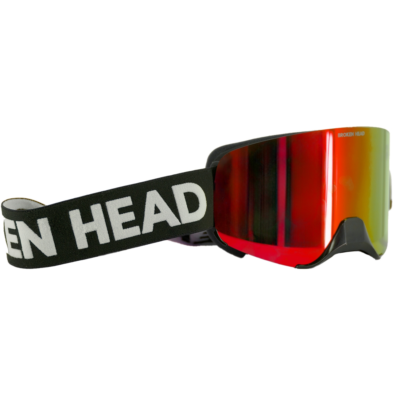 Broken Head Motocross-Brille Magnetic-Struggler Rot Verspiegelt