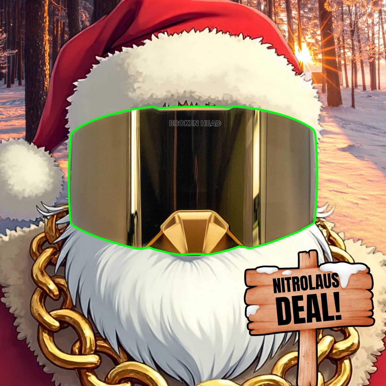 Broken Head MX-Brille MadRex Magnetic 'RIDE WITH THE BEST'