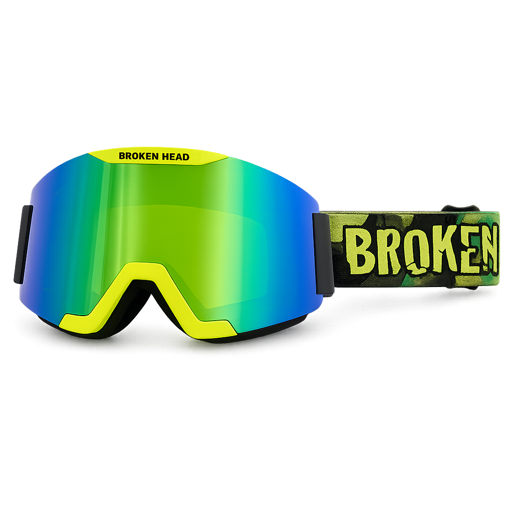 Broken Head MX-Brille Magnetic-Regulator Grün Verspiegelt