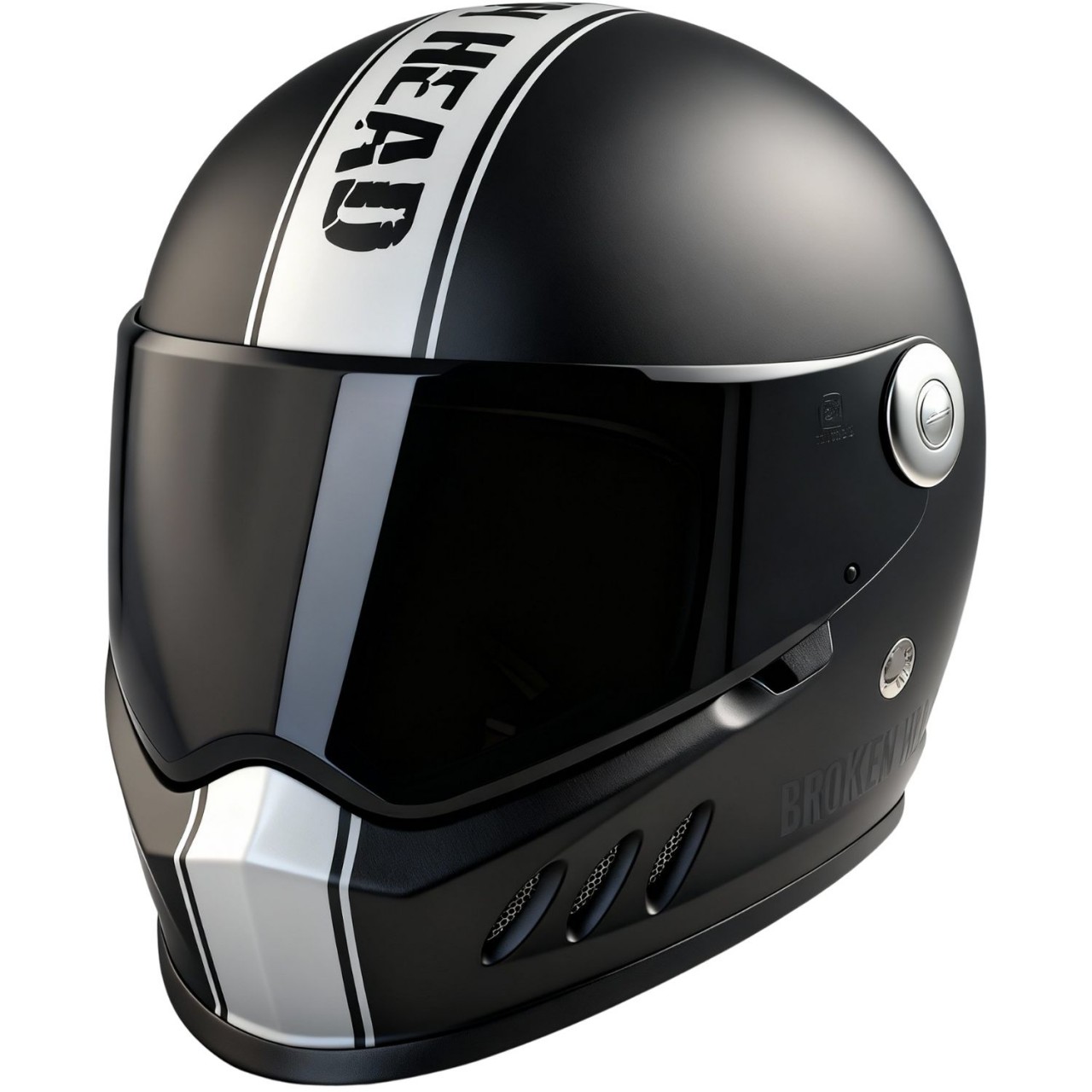 Broken Head Hated & Proud Motorradhelm + Schwarzes Visier