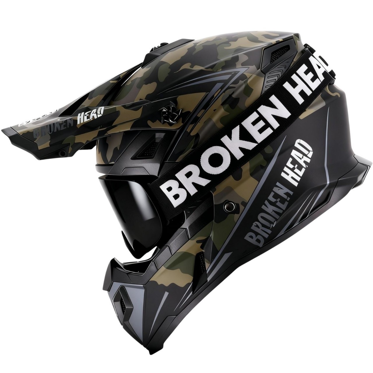 Broken Head Crosshelm Squadron Sand Titan+ MX-Brille Struggler Schwarz