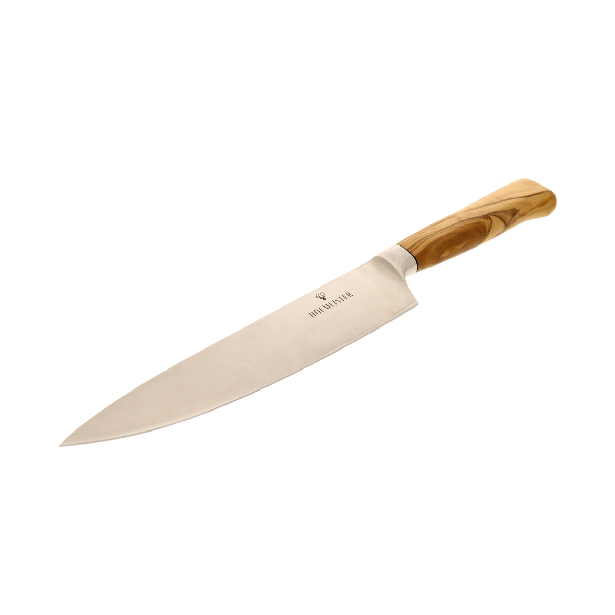 Hochwertiges Kochmesser mit Olivenholzgriff & Schwertkrone Klinge 37 cm