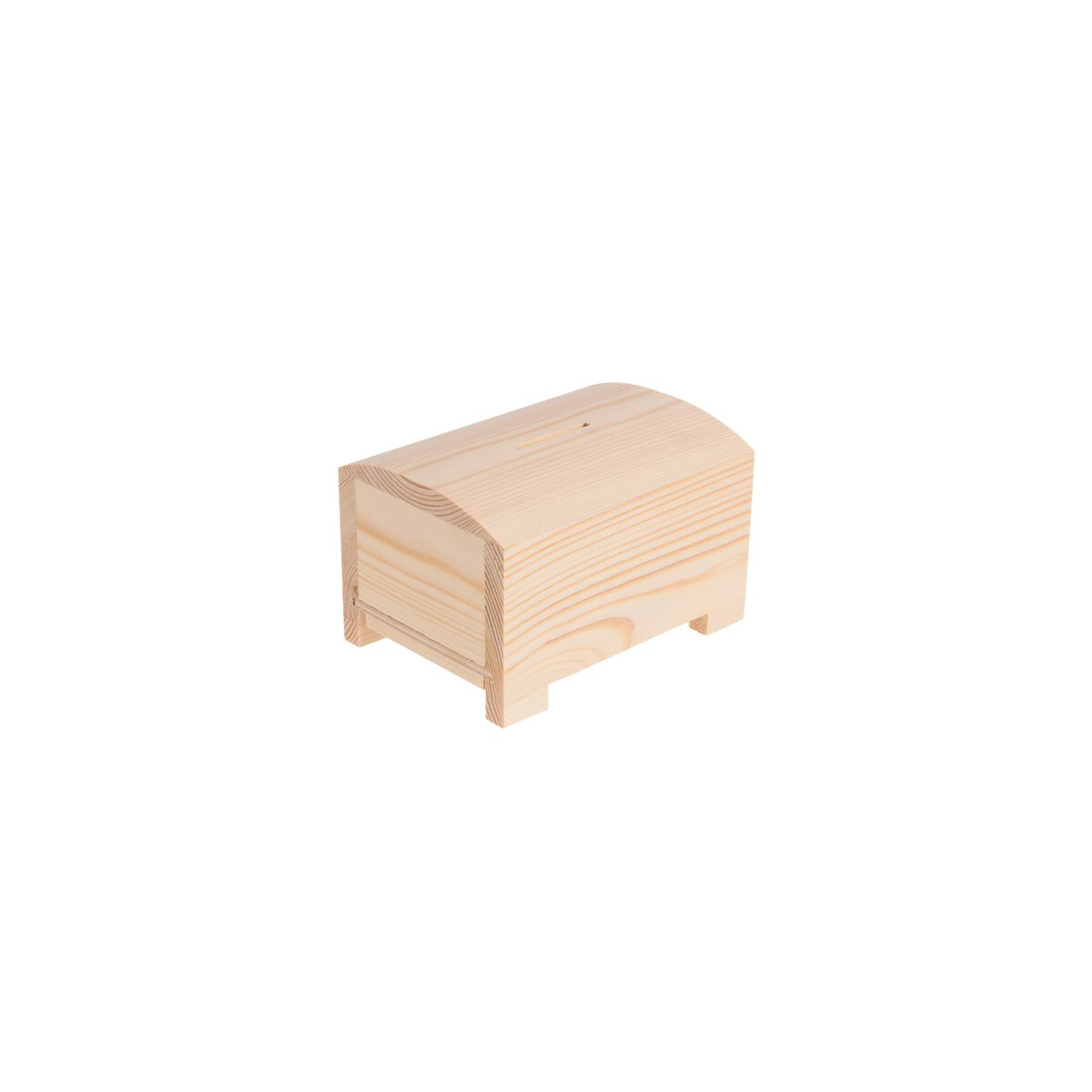 Spardose Schatztruhe Kiefernholz 12 x 9 x 8 cm