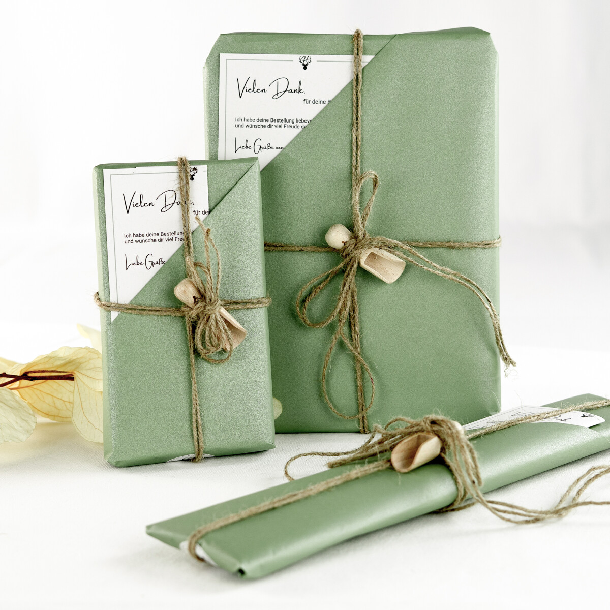 Geschenkpapier, grün