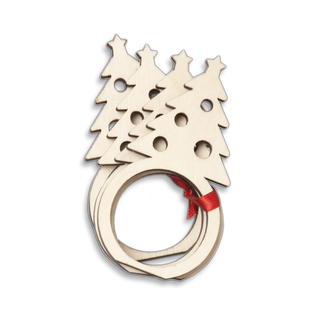 Serviettenringe Tannenbaum Erlenholz