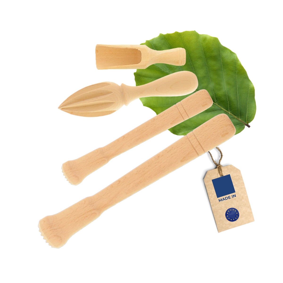 Cocktail-Set Buchenholz